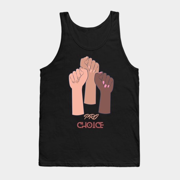 hands says pro choice Tank Top by NICHE&NICHE